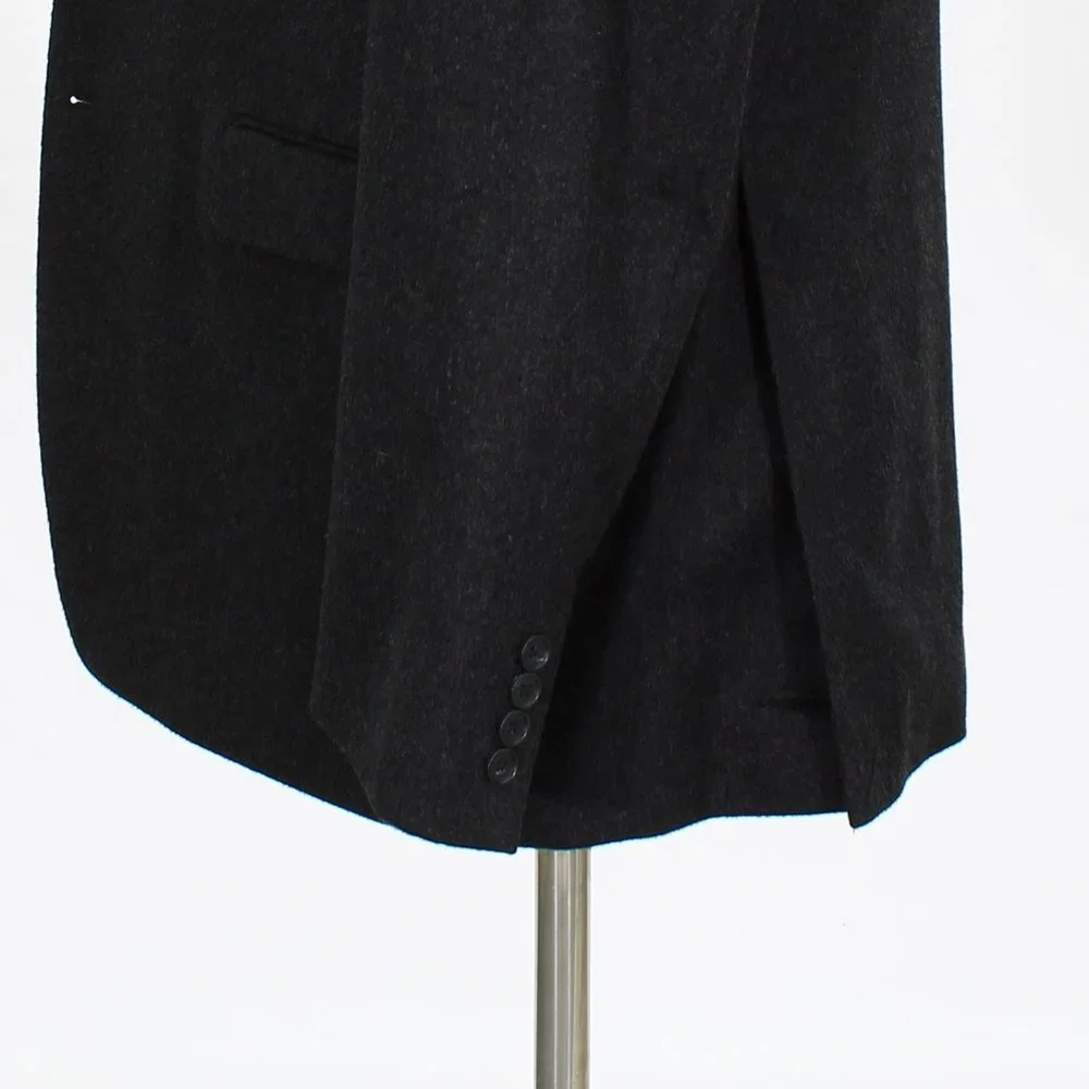 Saks Fifth Avenue 42L Gray Solid 2-Button Sport Coat Blazer Jacket O242